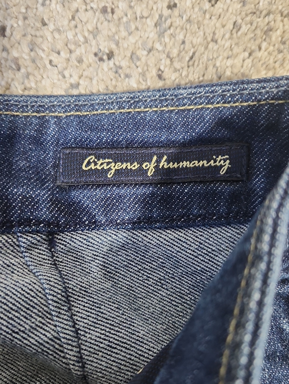 Citizens Of Humanity Faye #003 Low Waist Full Leg Dark Wash Jeans Size 28 - Picture 6 of 13